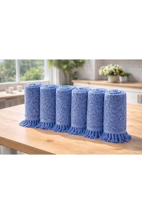 Blue Velvet 6’lı Mutfak Havlu