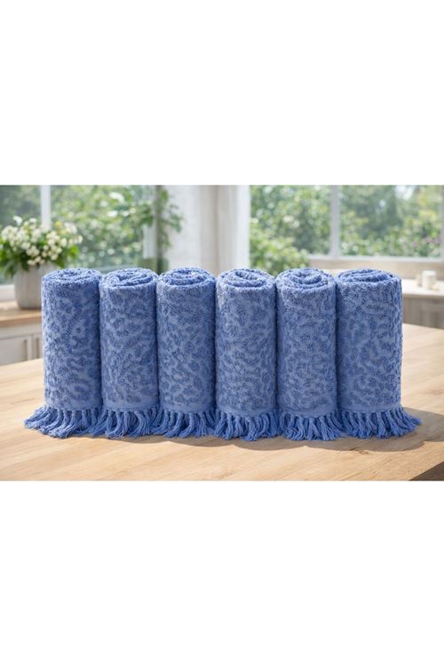Blue Velvet 6’lı Mutfak Havlu